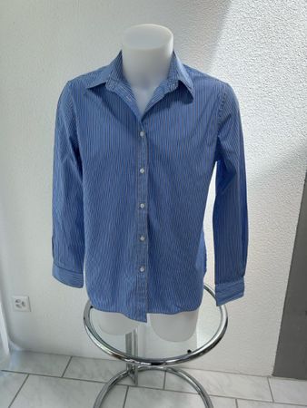 Lauren Ralph Lauren Blue Stripe Button-Up Shirt - Size L