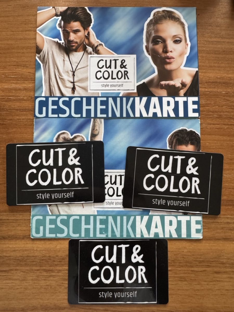 Cartoline: 3 Geschenkkarten von Cut&Color – Usato da Binningen venduto da JCMartin1