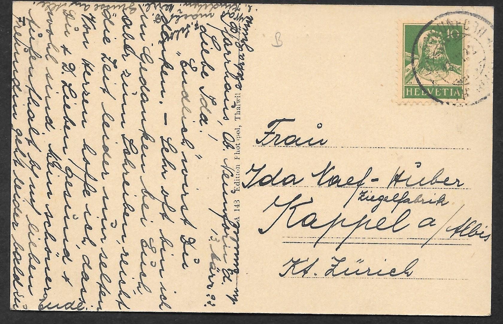 Cartoline postali: Ober-Neunforn Teilansicht mit Kirche – Usato da Olten venduto da clotaldi 1