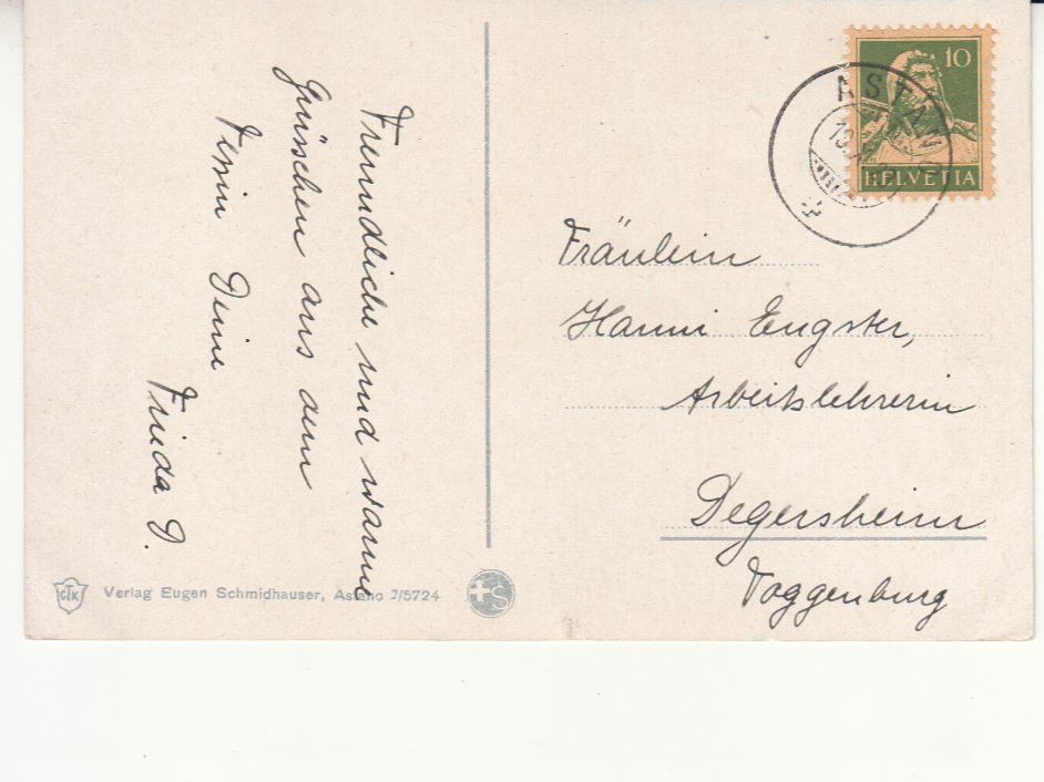 Cartoline postali: Astano 1923 – Usato da Bürglen TG venduto da StampGraf 1