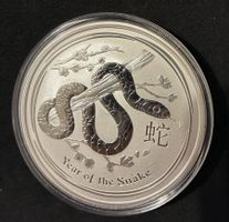 2 oz. Feinsilber Lunar II Year of the snake