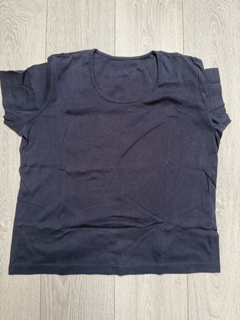 T-shirt Charles Vogele XL bleu foncé coton été comme neuf
