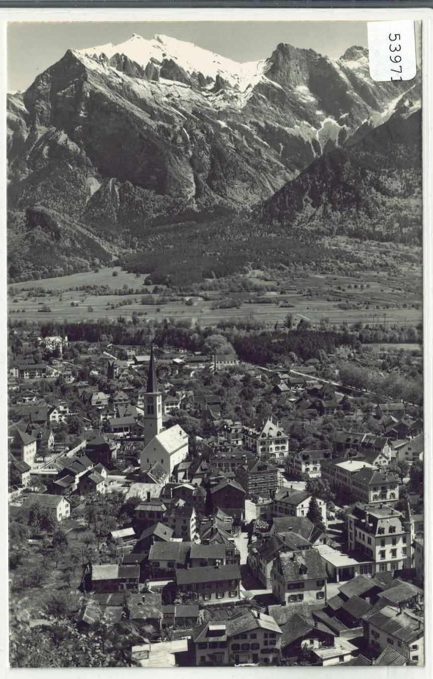Ansichtskarten: Bad Ragaz - Dorfansicht – Gebraucht aus Ettingen von Kartenplanet