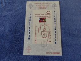 Ersttag sonderblatt FL  1961  nur 1000 Ex.