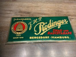 Antikes J.H.P. Rödinger Tabak-Schild,