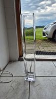 Elegante Glasvase, 61cm hoch, 9.5 Durchmesser