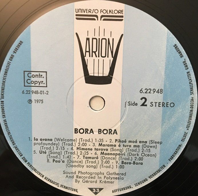 Dischi in vinile: Tahiti / Bora-Bora (LP) – Usato da Grüningen venduto da azulvinyl 3
