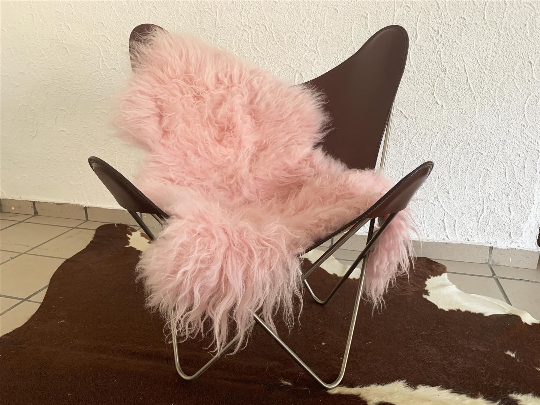 Tappeti: Tapis de mouton Islandais Pink – Nuovo e nell'imballaggio originale da Arbedo venduto da patagonialeatherrugs 1
