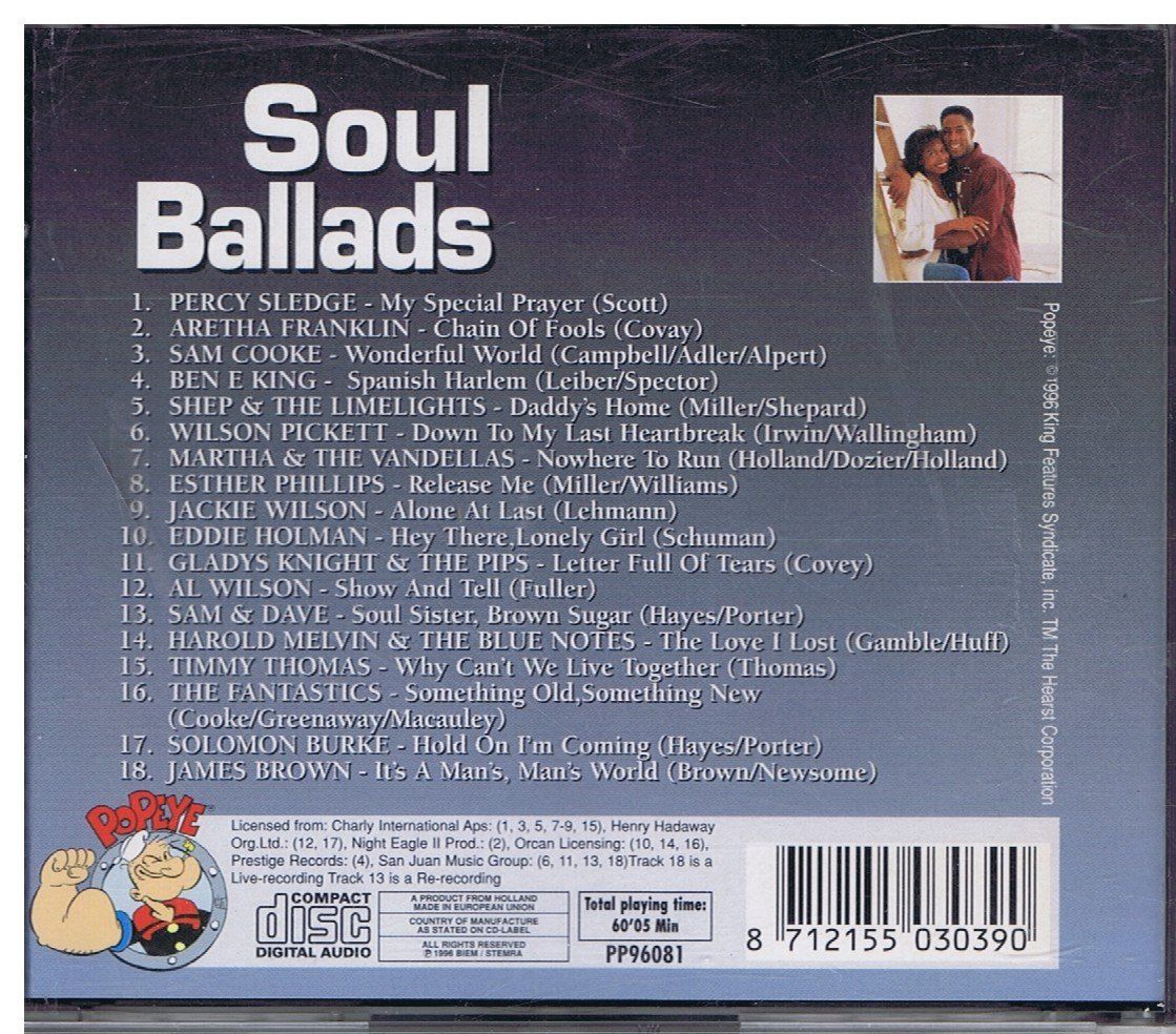 CD: Soul Ballades - Various Artists (CD Compilation) – Usato da Unterengstringen venduto da Lastchance 1