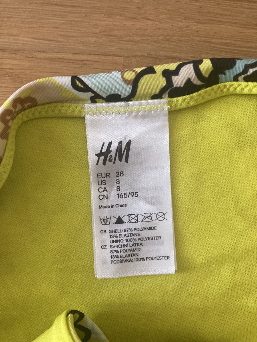 H&M Badekleider & Bikinis: H&M Bikini gelb gemustert Gr. 36/38 – Neu (gemäss Beschreibung) aus Schlieren von cotopaxi06 3