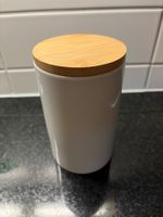 Vorratsdose Keramik mit Bambusdeckel