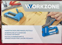 Agrafeuse & Cloueuse Workzone Heavy Duty – Avec set de clous