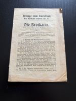 Beilage:  Amtsblatt des Kantons Glarus Die Brotkarte