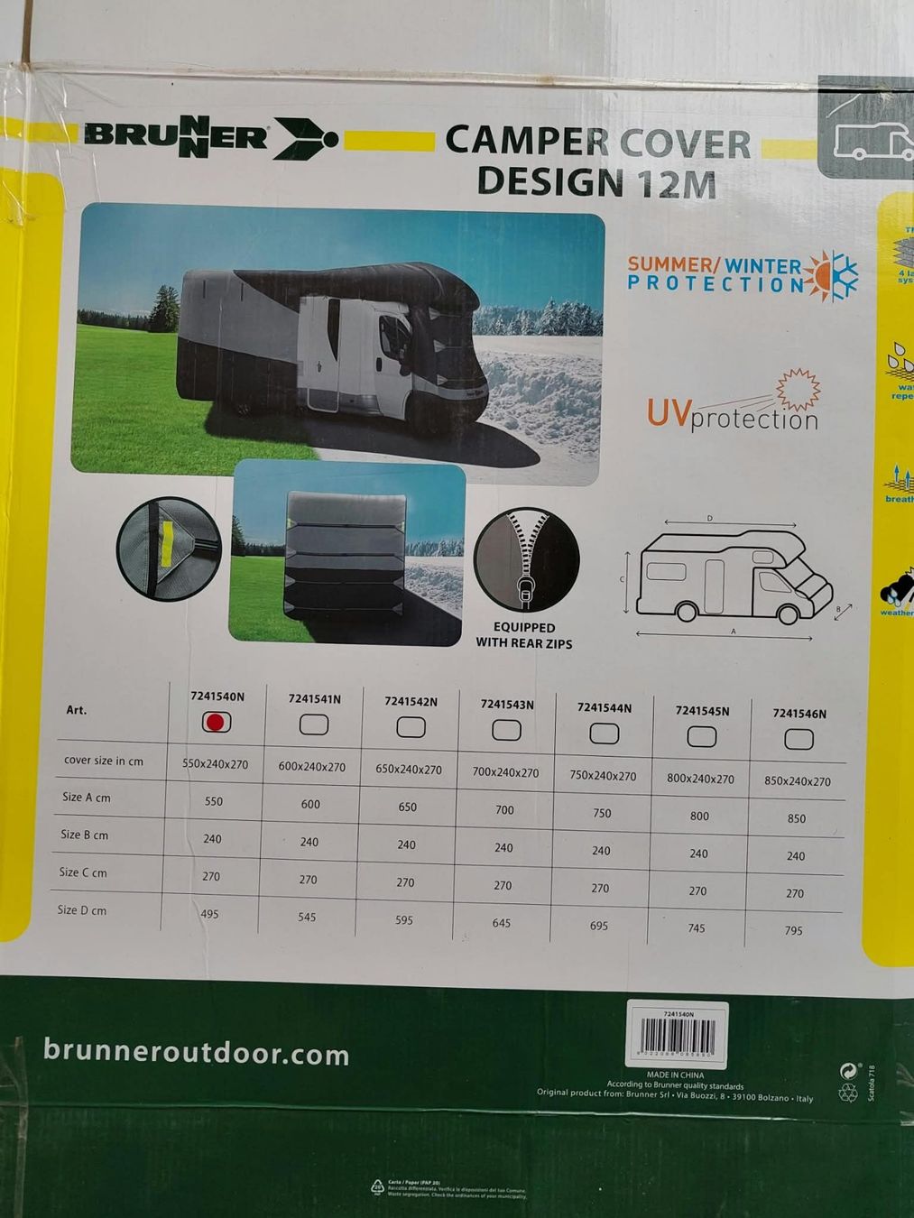 Abdeckhüllen und Thermomatten: CAMPER COVER DESIGN 12M – Neu und originalverpackt aus Widen von wash-board 2