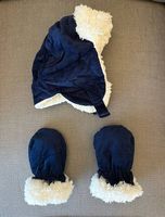 Wintermütze + Handschue, 3-6 Monate