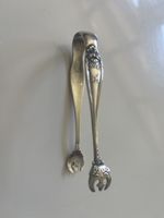 Vintage Sterling Silber Zuckerzange, Gepunzt, Rarität!