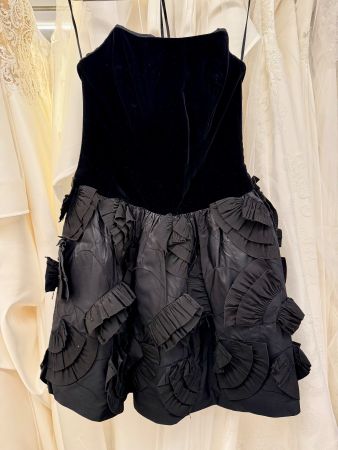 Sandra Pabst Cocktail Abend Party Ball Kleid Gr.36 Samt/Taft