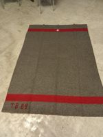 Schweizer Armeedecke Wolldecke grau TB 69 