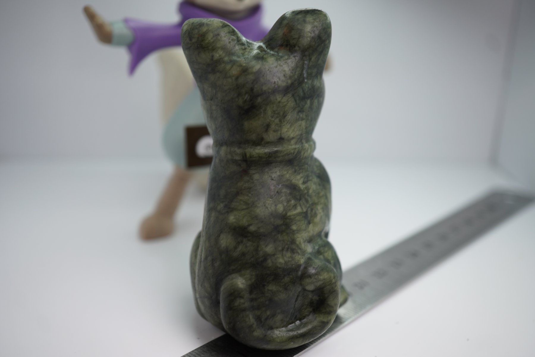Minerali & Pietre curative: Jade Glücks    Katze  9cm x 5cm   TOPSTONE – Nuovo e nell'imballaggio originale da Eschenbach SG venduto da topstone 6
