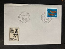 Schweiz 1983 Sonderstempel 700 J Stadtrecht Aarau Vignette 4