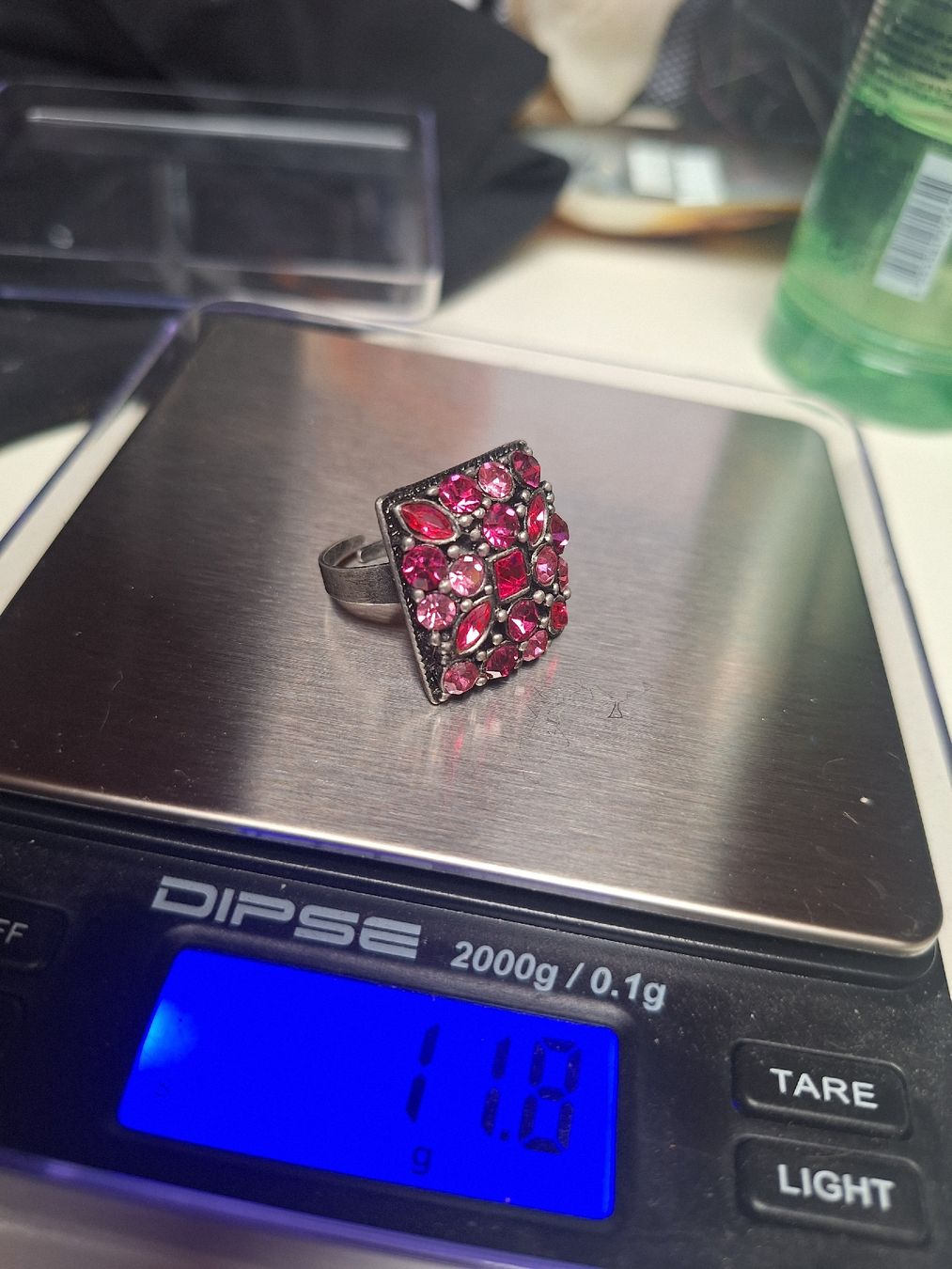 Ringe: Bague avec pierres roses  taille unique usagée – Gebraucht aus Tannay von v1n1p00h 3