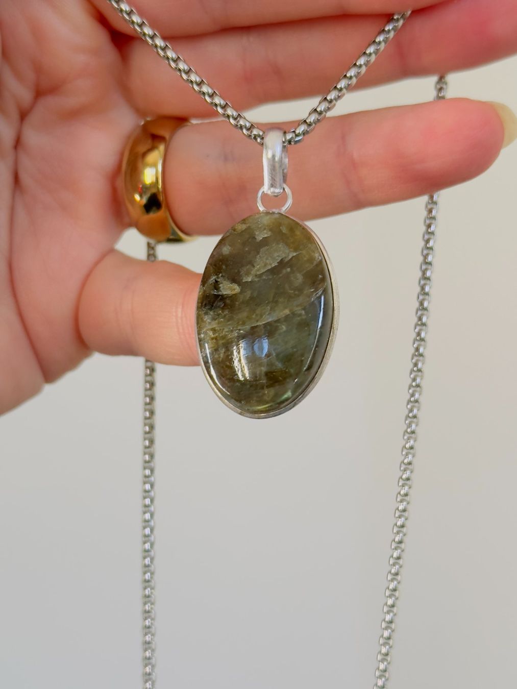 Catenine: Fashionable labradorite necklace – Nuovo e nell'imballaggio originale da Genève venduto da AGBERG 6