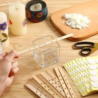 10x Holz Dochthalter Docht Halter für selbstgemachte Kerzen