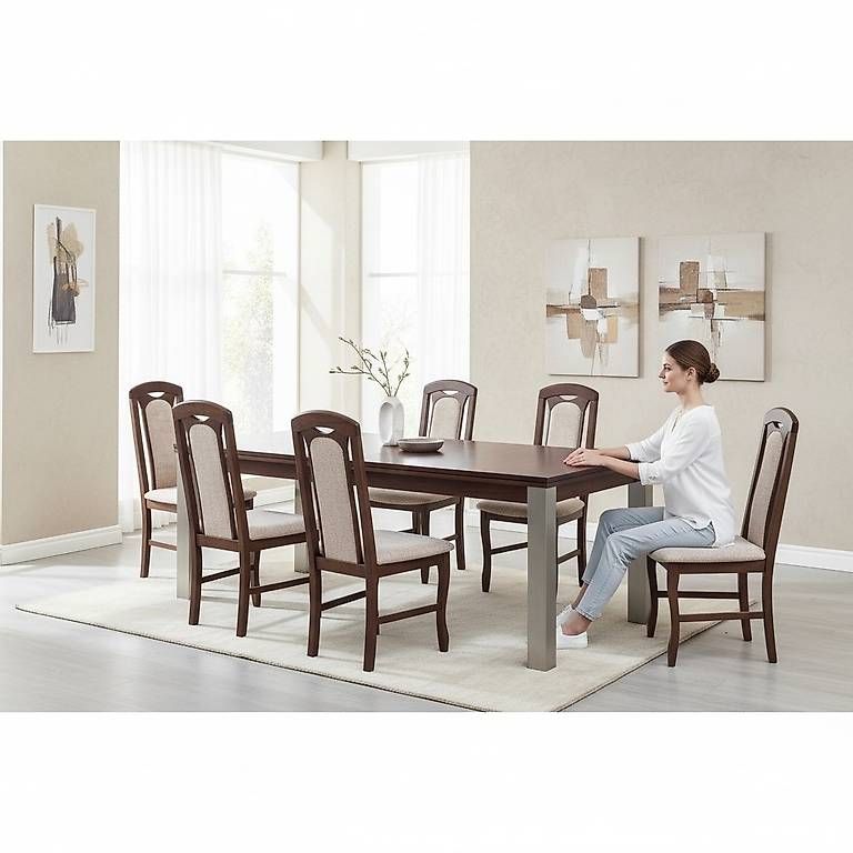 Chaises: Set of 6 Modern Solid Wood Dining Chairs JVMOEBEL – D'occasion à Zug par jvmoebel-schweiz 4