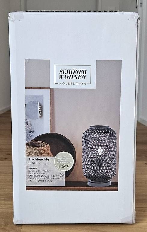 Lampade: Tischleuchte Calla Schöner Wohnen schwarz – Usato da Ballwil venduto da bundy_ric 4