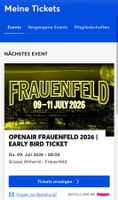 Openair Frauenfeld 2026 Ticket Early Bird