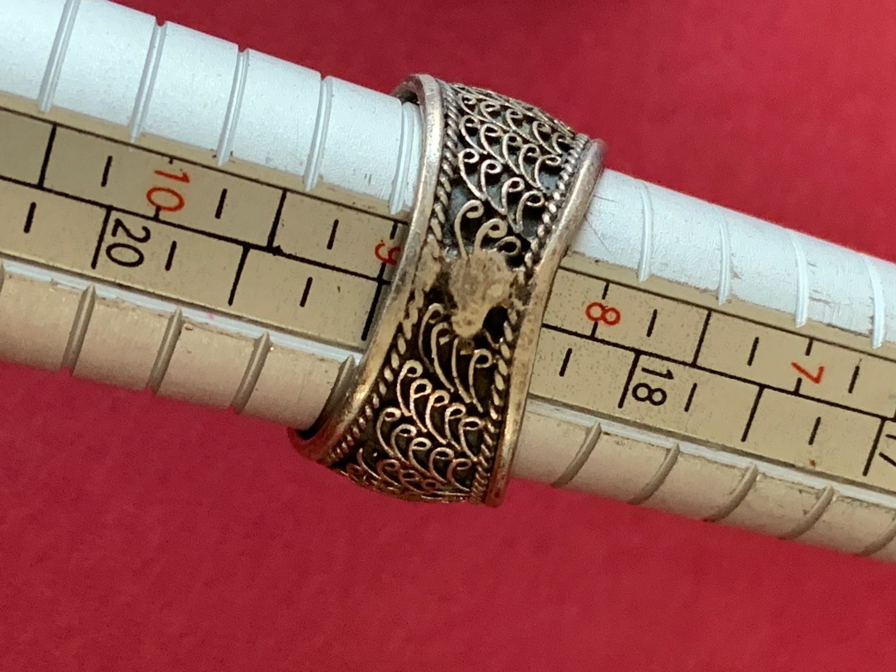 Ringe: Bauchiger silberring ornament (rg 60) – Gebraucht aus Dittingen von Bijoubelle 4