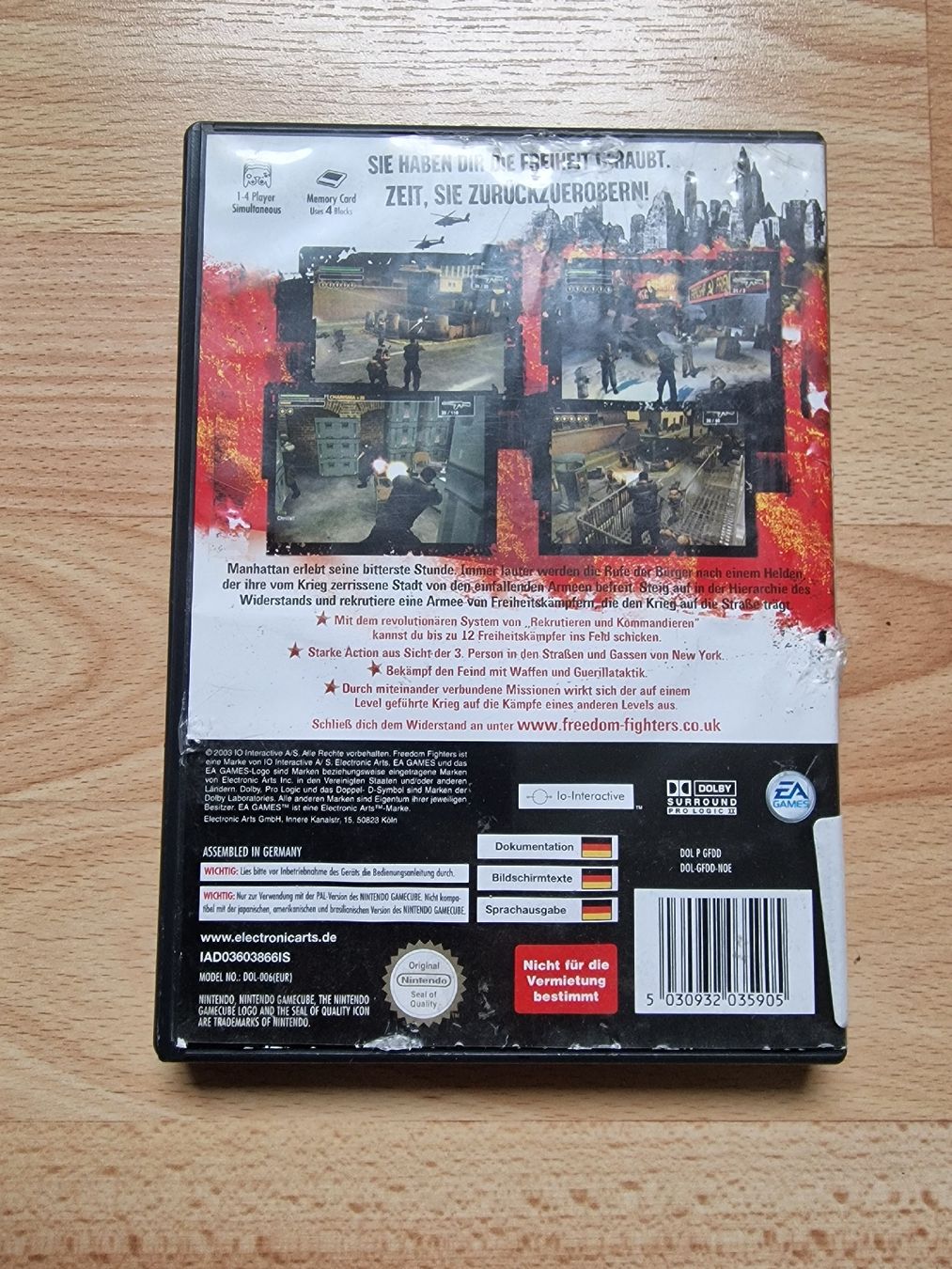 Jeux: Freedom Fighters Nintendo GameCube Spiel gut Deutsch – D'occasion à Fahrwangen par luk_bhw7 2
