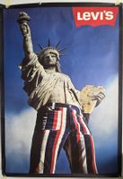 Original Levi's Werbeplakat, Freiheitsstatue - RAR