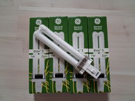 5 X SPARLAMPE 7 WATT 2 PIN