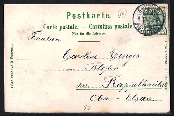 Cartoline postali: Litho Basel, Teilansicht mit Brücke, Ra – Usato da Berlin venduto da bartko-reher 1