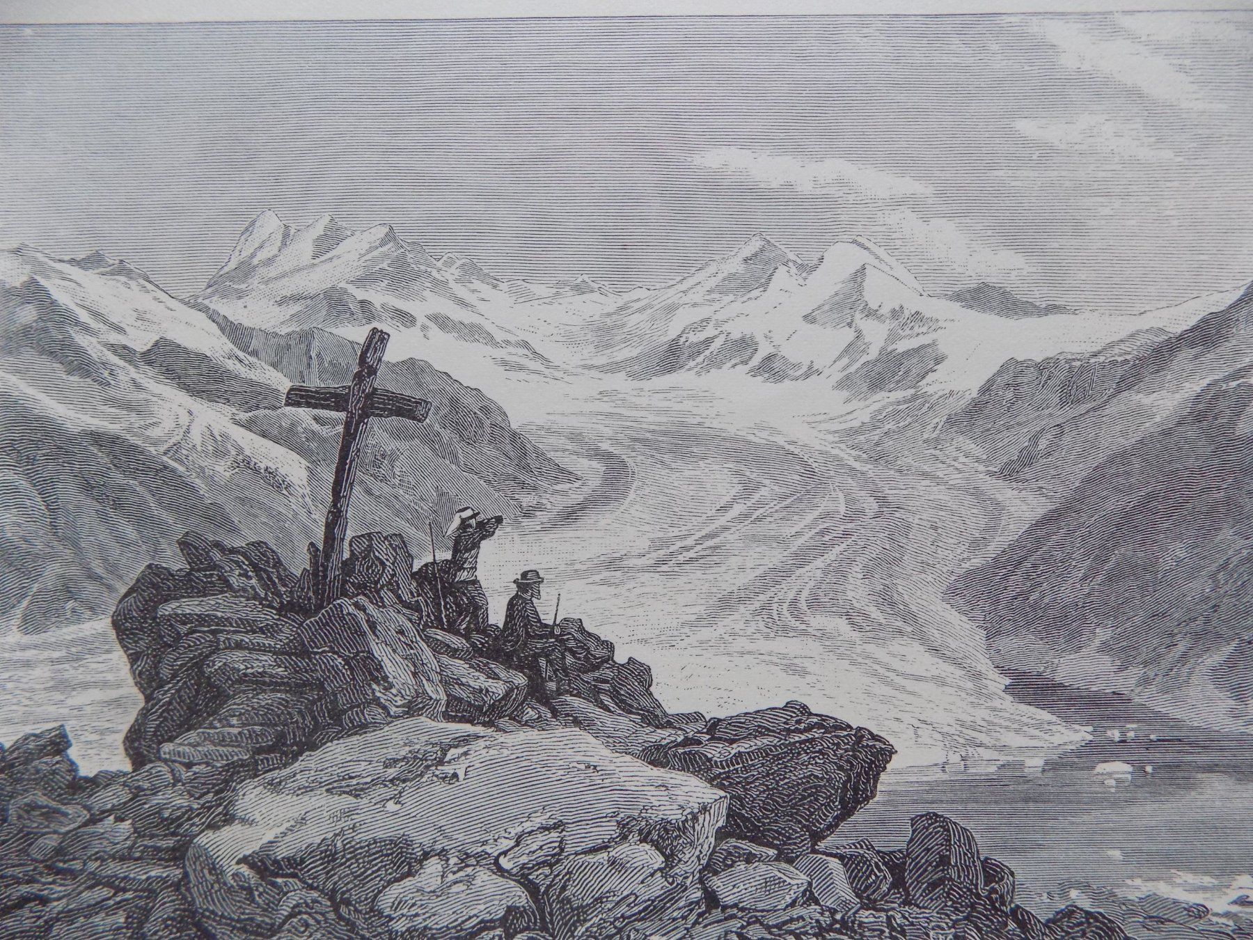 Gravures: Aletschgletscher Wallis – D'occasion à Risch par Antikfee 2