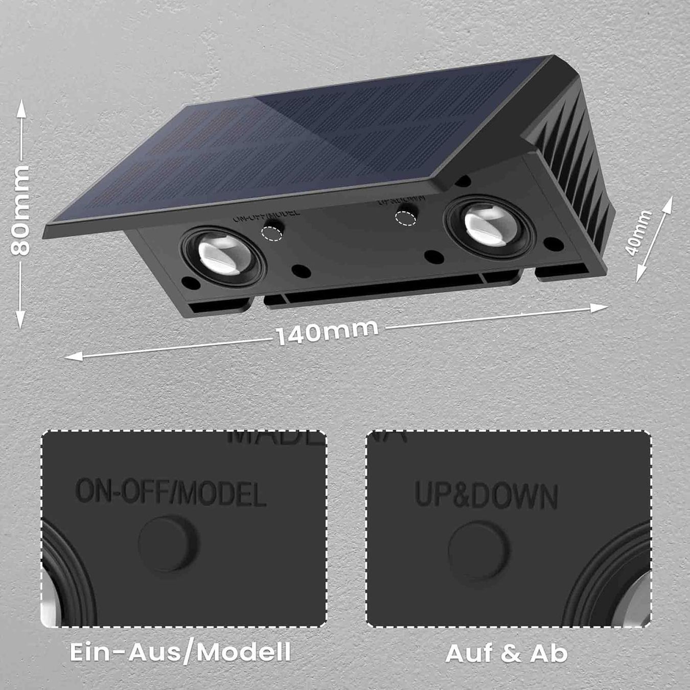 Lampen: Solar Wandleuchte aussen warmweiss 4er Set – Neu und originalverpackt aus Zürich von jasminleut 6