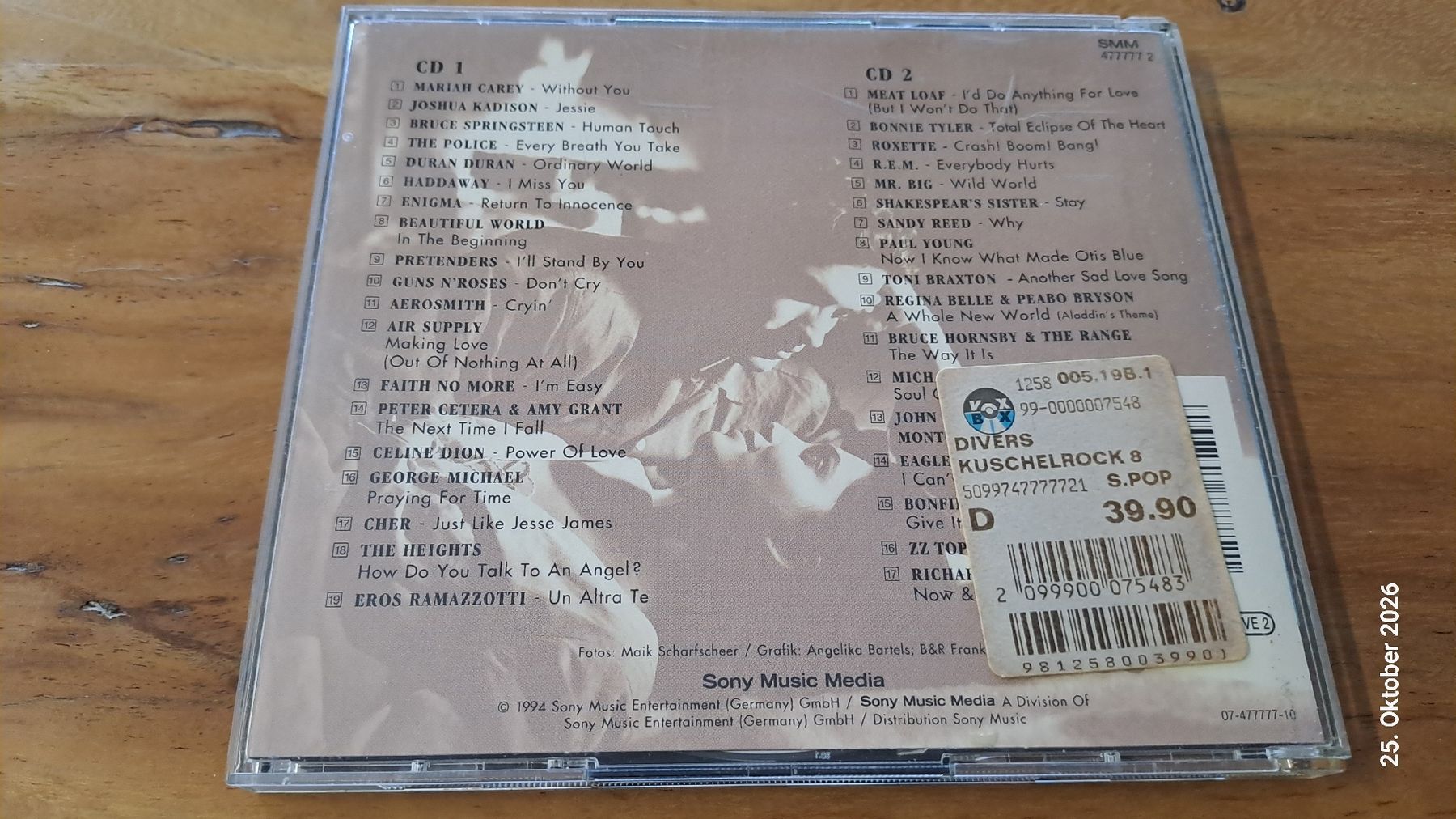CD: Bravo Kuschelrock 8 – Usato da Fällanden venduto da Bengel1967 1