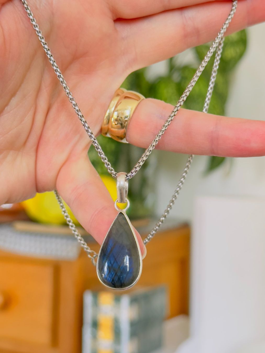 Catenine: Labradorite Gemstone Handmade Jewelry necklace – Nuovo e nell'imballaggio originale da Genève venduto da AGBERG 7