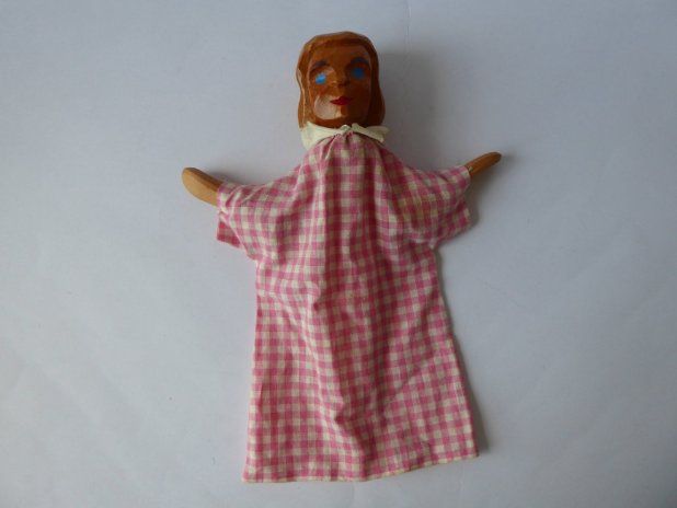 Giocattoli: Decor Handspielpuppe, Mädchen, Holz, Stoff, ca. 31,5cm – Usato da Turbenthal venduto da Nautop
