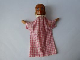 Decor Handspielpuppe, Mädchen, Holz, Stoff, ca. 31,5cm