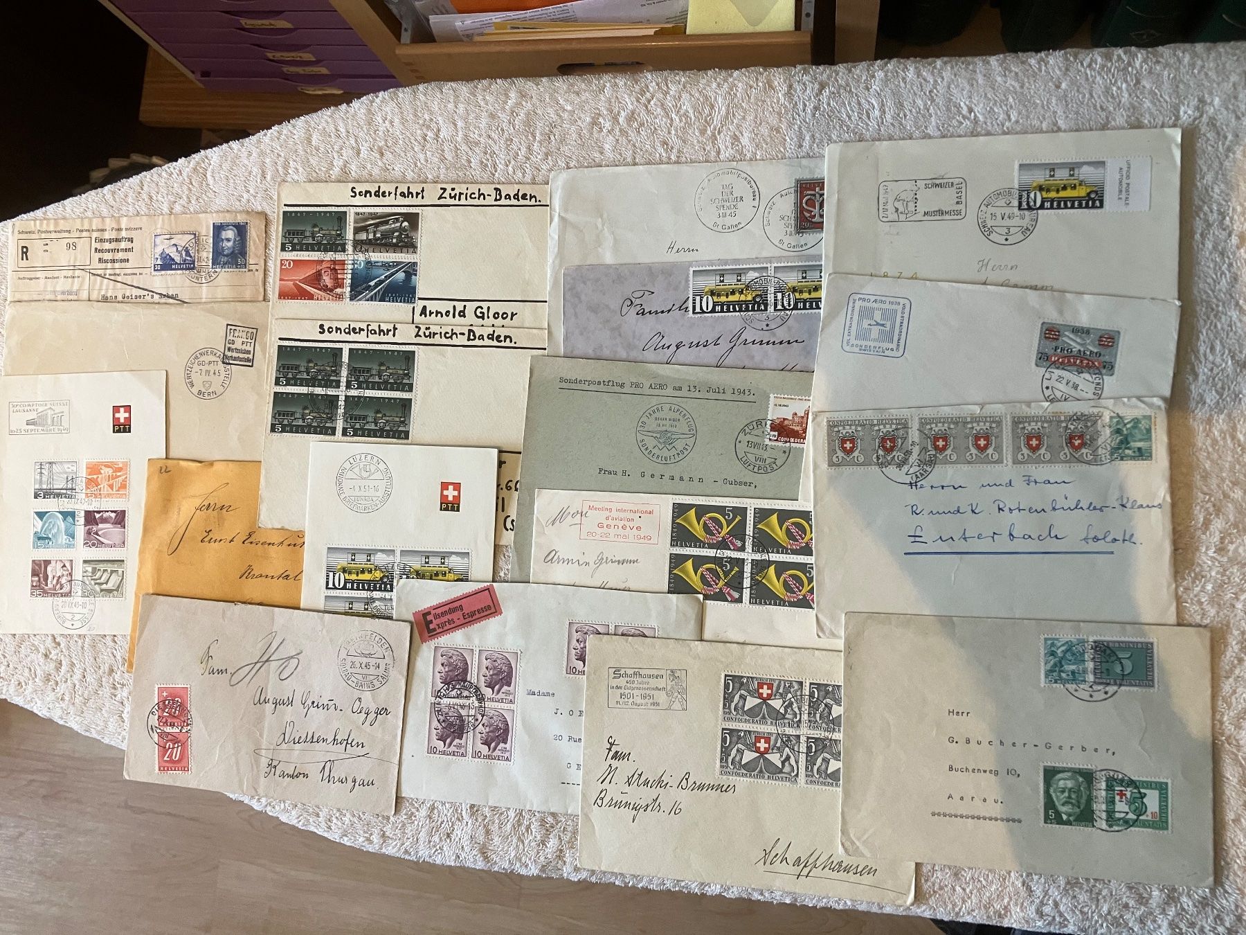 Alle Briefmarken: diverse ältere Briefe ab Fr. 1.00 – Gebraucht aus Baar von Ramona10