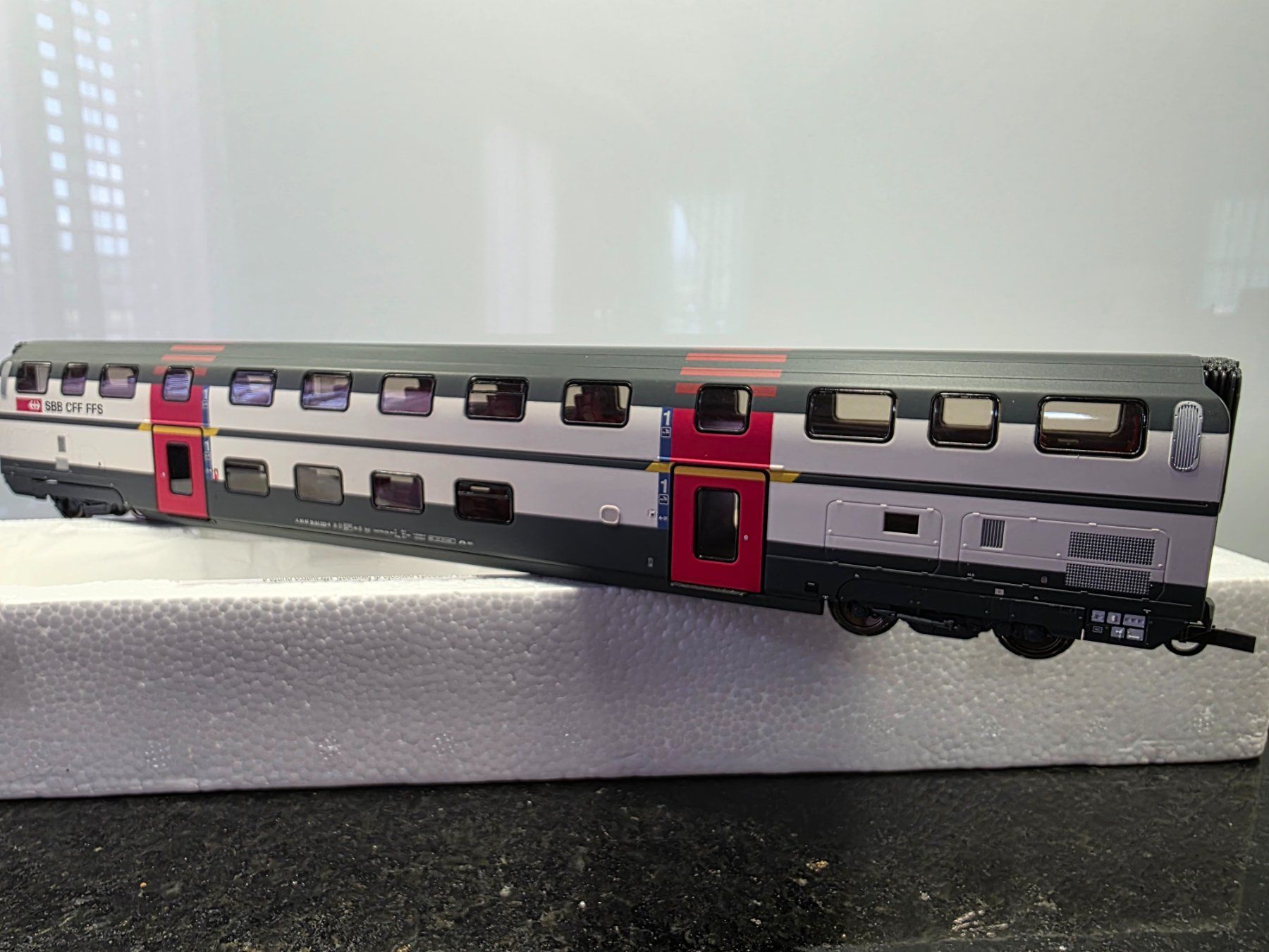Roco Modellini di ferrovie: Roco SBB IC2000 Dosto 1. Klasse HO AC – Usato da Schwarzenburg venduto da hebusch54 2