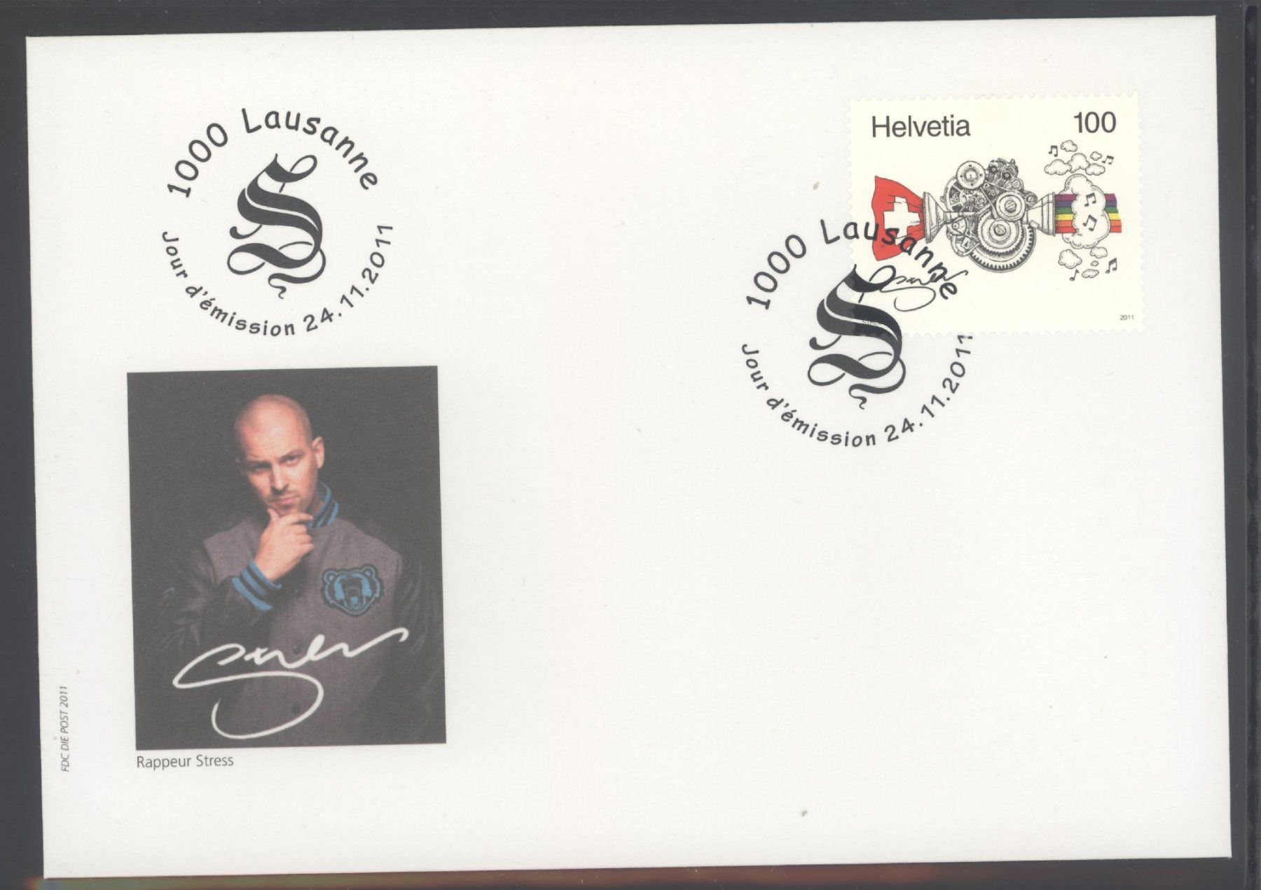 Tous les timbres: 2011, FDC, Rapper Stress(Nr. 1411) – D'occasion à Willisau par Vollstempel