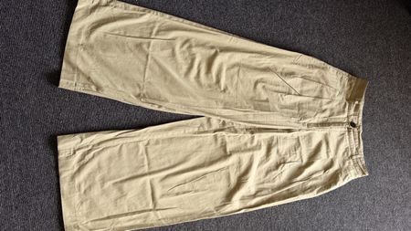 Pantalon large Massimo Dutti beige taille 36