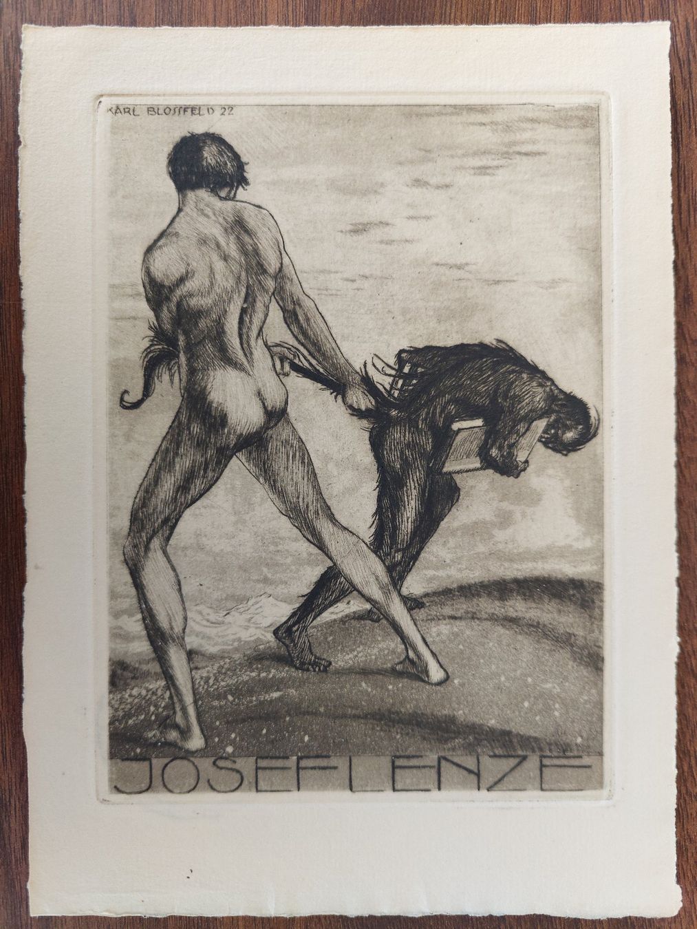 Gemälde: Exlibris Karl Blossfeld - Original Radierung – Gebraucht aus Obfelden von Exlibris-Art