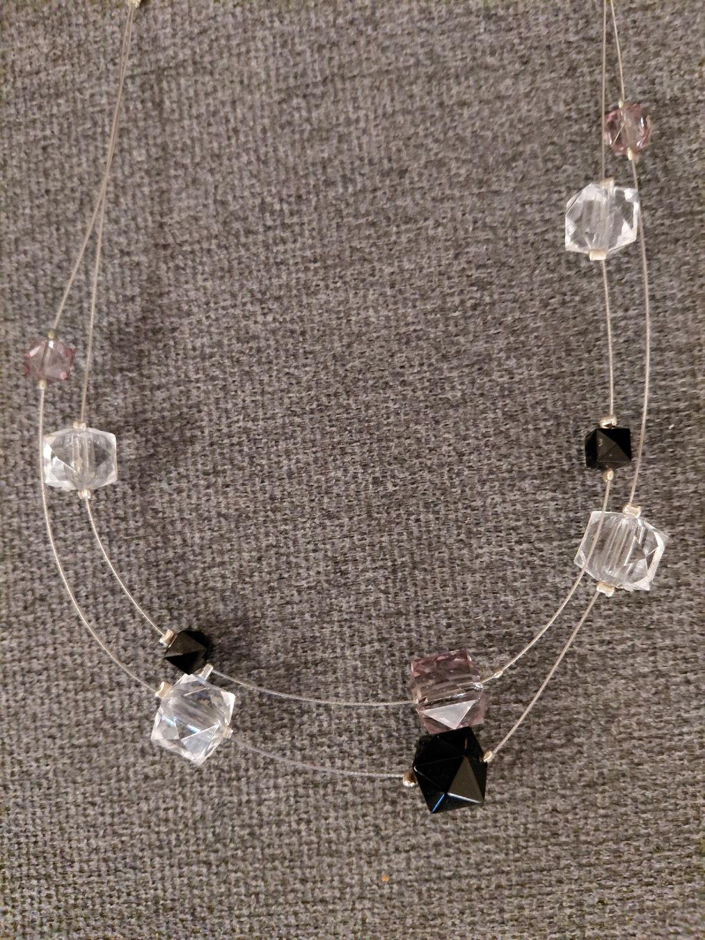 Catenine: 4 Modeschmuck Ketten silbern, Perlen bunt edel witzig + Ring – Usato da Uster venduto da mar_276v 3
