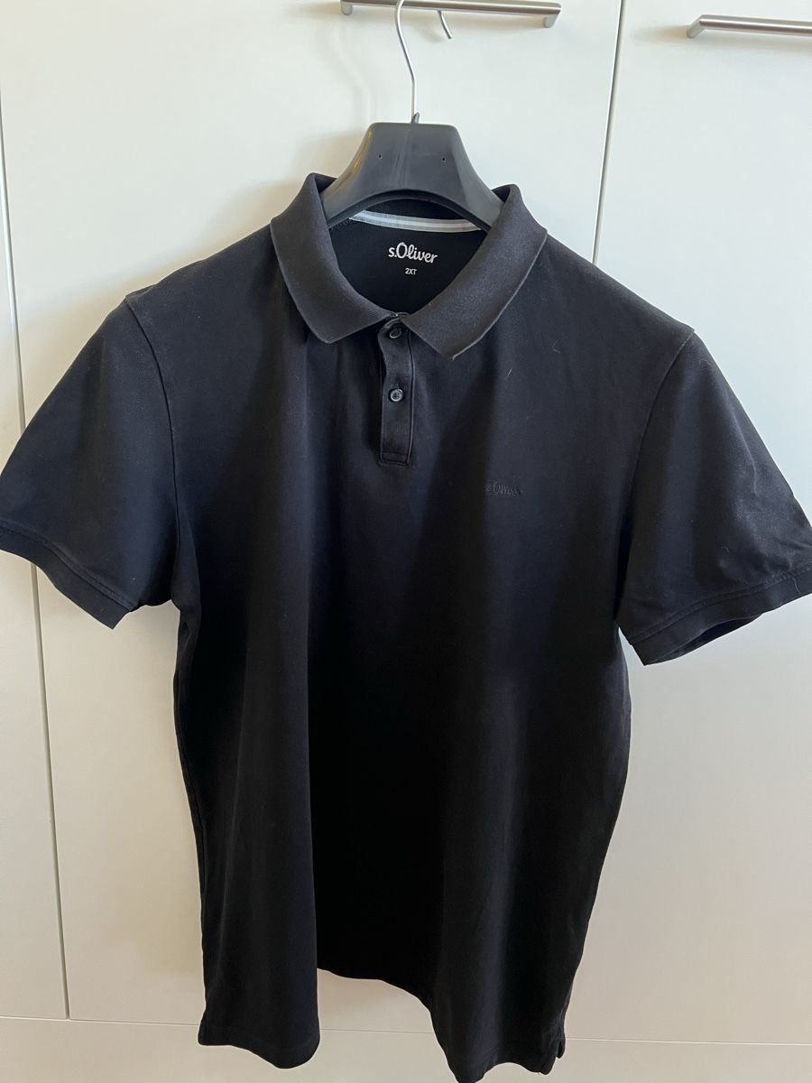 S.Oliver Magliette Polo: s.Oliver Poloshirt, Schwarz, Grösse 2XL – Usato da Chur venduto da ZATO