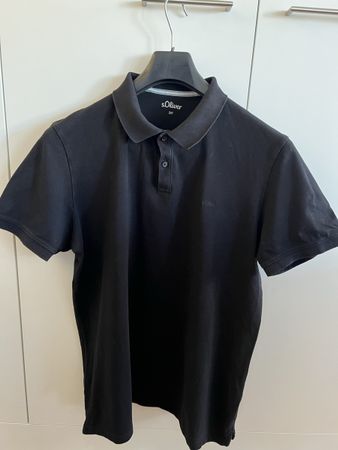 s.Oliver Poloshirt, Schwarz, Grösse 2XL