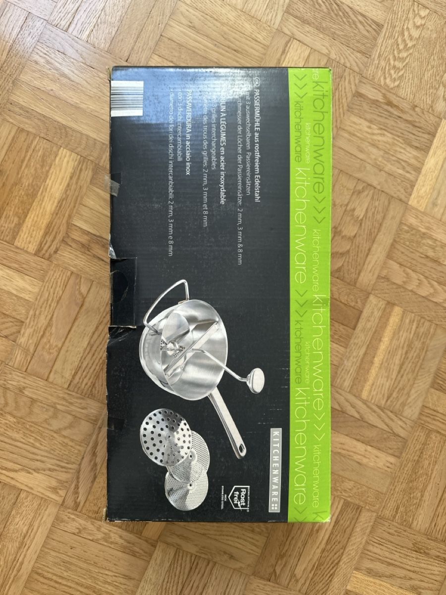 Küchengeräte: Passiermühle Edelstahl  – Gebraucht aus Grüningen von DomegaStore 1